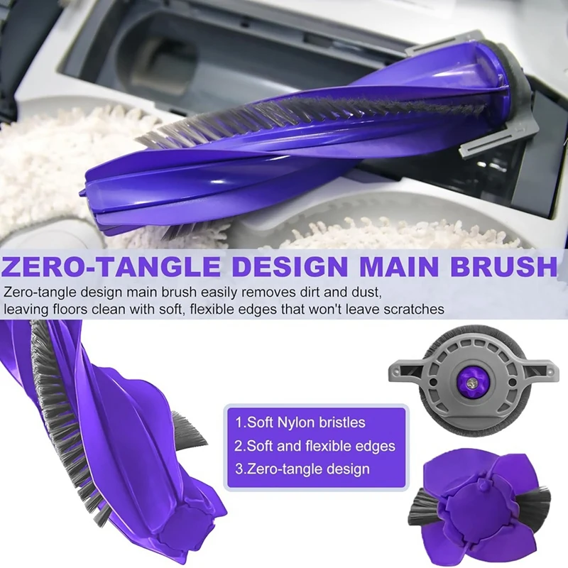 ABDJ-50 шт., щетка для пылесоса, мешок для пыли, фильтр и набор тряпок для швабры для Narwal Freo Z Ultra, запасные части для пылесоса