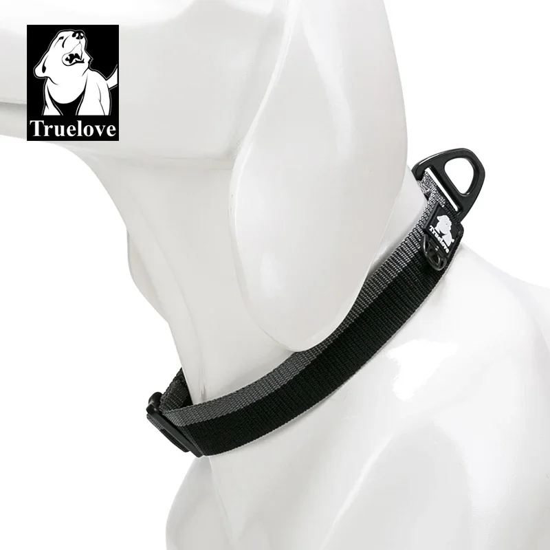 Truelove Pet Collar Convenient Adjustment  Nylon Aluminum Alloy Traction Buckle For Outdoor Travel Neck Belt Pet Product TLC5171