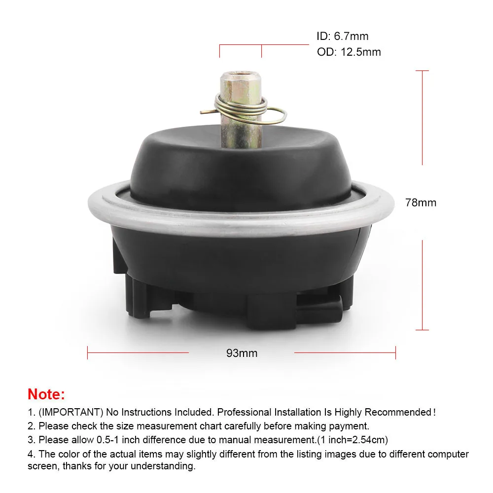 4WD Front Differential Vacuum Actuator Fit for Chevrolet S10 Blazer GMC S15 Jimmy Sonoma Pontiac 6000 Replace 25031740