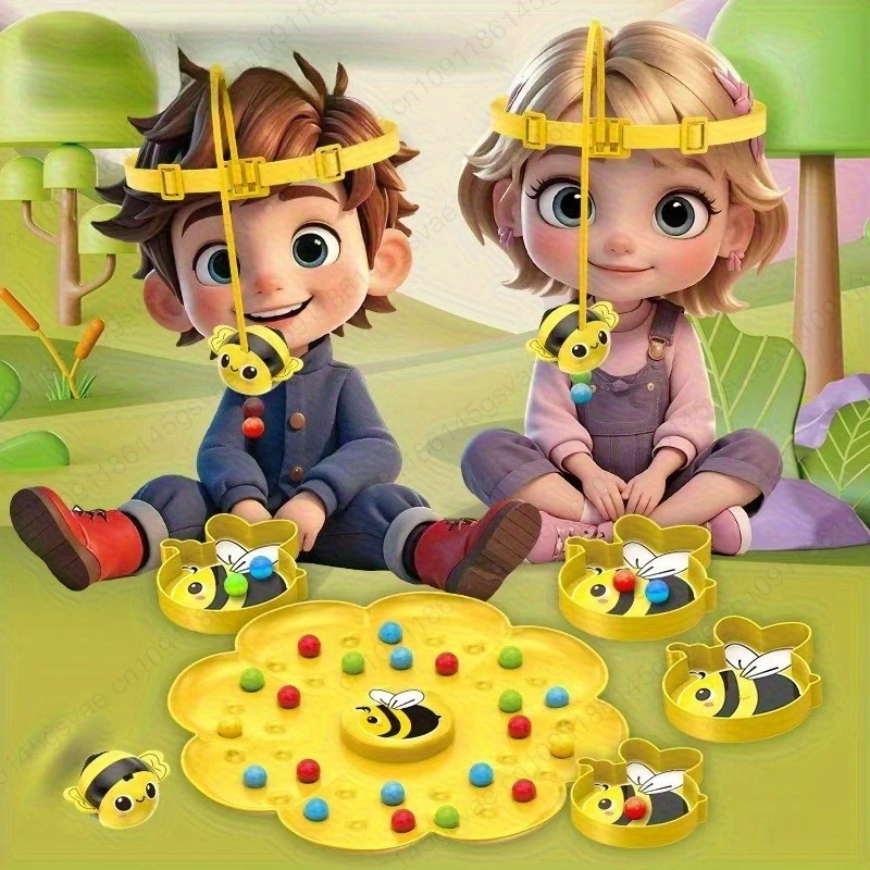 Little Bumblebee Gioco da tavolo multifunzionale Puzzle Giocattoli da pesca Giocattoli educativi interattivi per bambini Regalo di Natale Gioco per famiglie