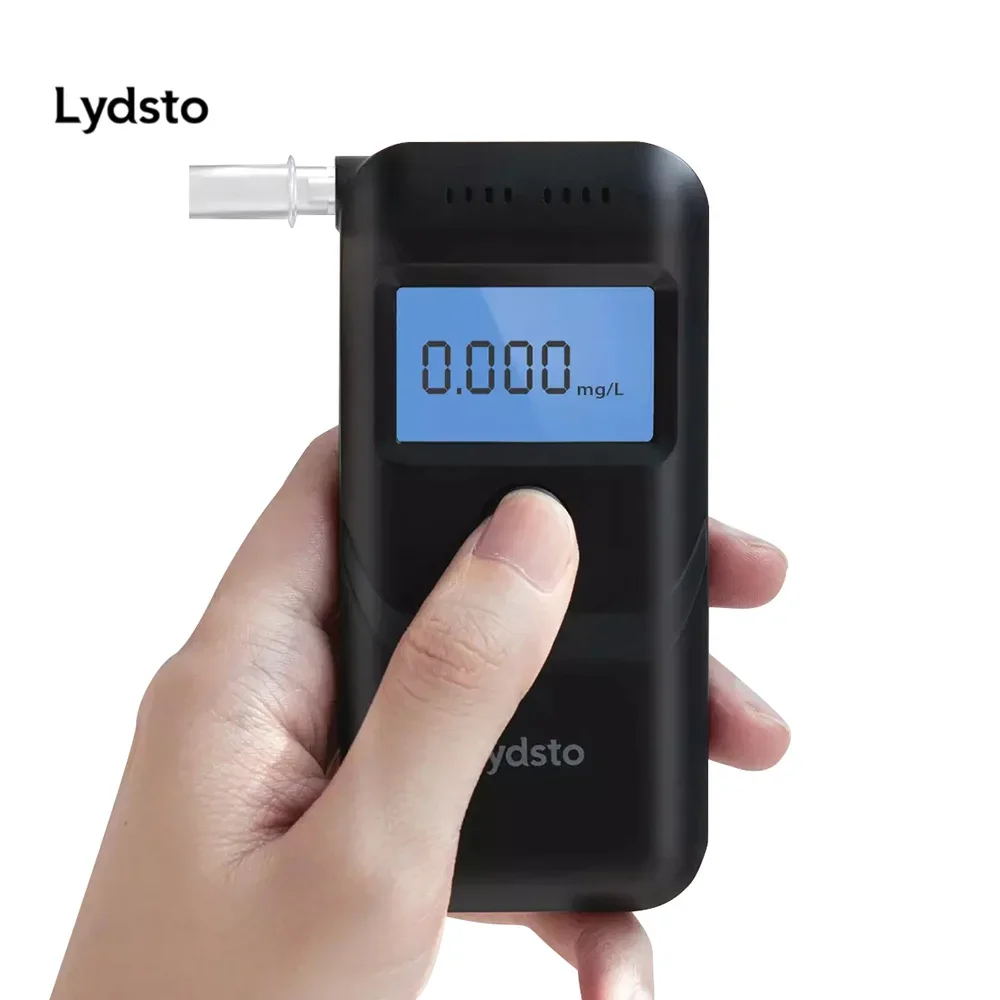NewYoupin Lydsto جهاز اختبار شرب الكحوليات الرقمية المهنية كاشف الكحول الكحول الشرطة Alcotester شاشة الكريستال السائل دروبشيب
