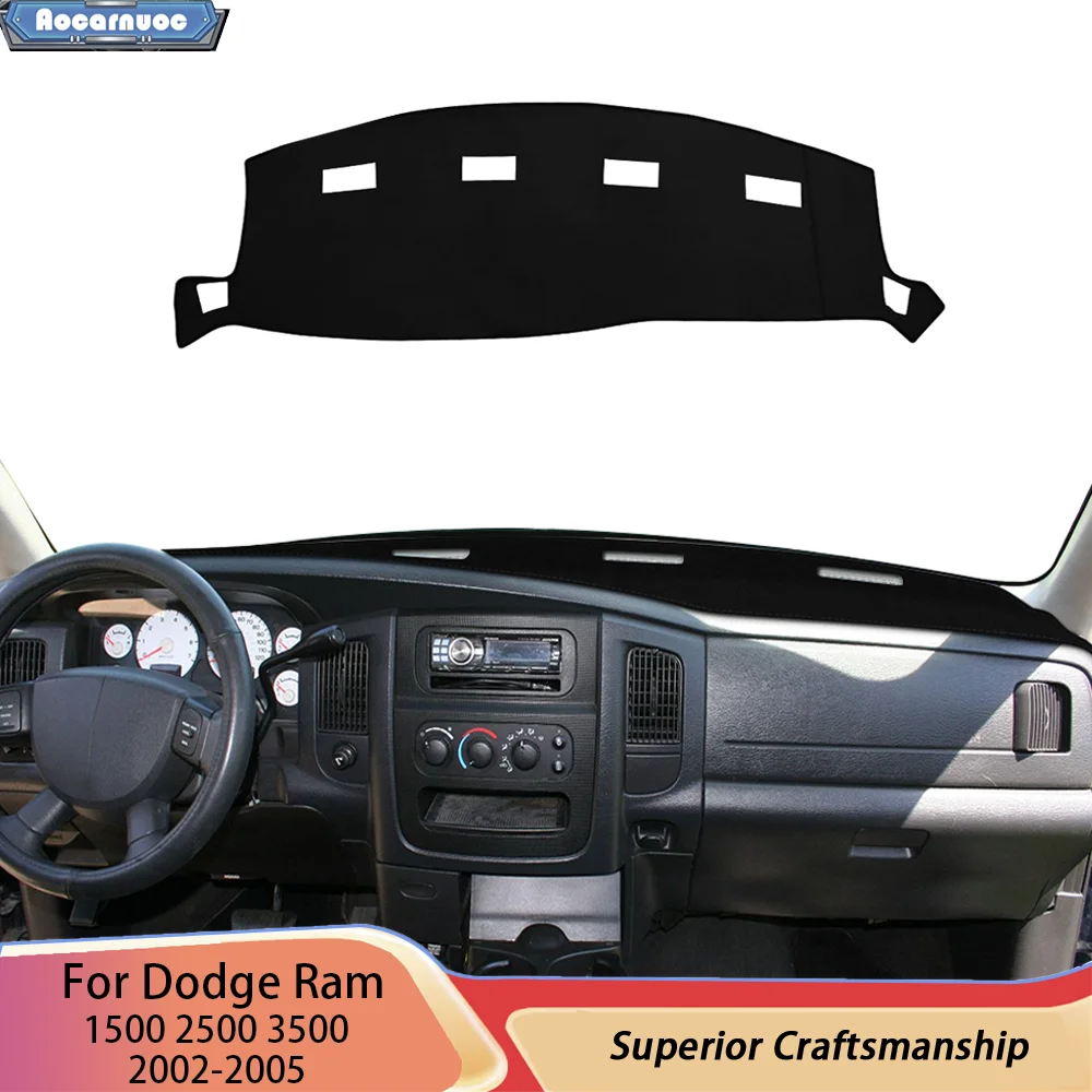 Для Dodge Ram1500 2500 3500 2002-2005 Защитный коврик для приборной панели Ant i-UV, нескользящий солнцезащитный козырек для салона автомобиля, приборная панель