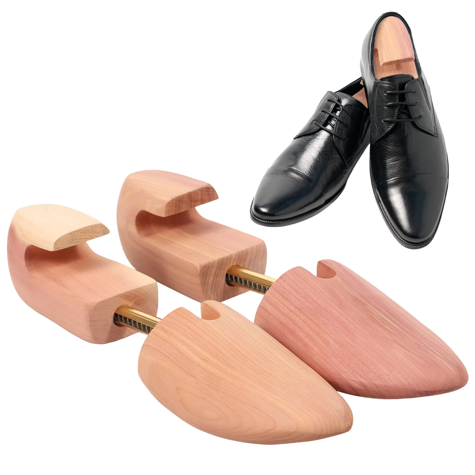 

2 шт., кедровое дерево для обуви, дерево, многофункциональная обувь, регулируемые универсальные кроссовки, расширитель для обуви, носилки для мужчин и женщин