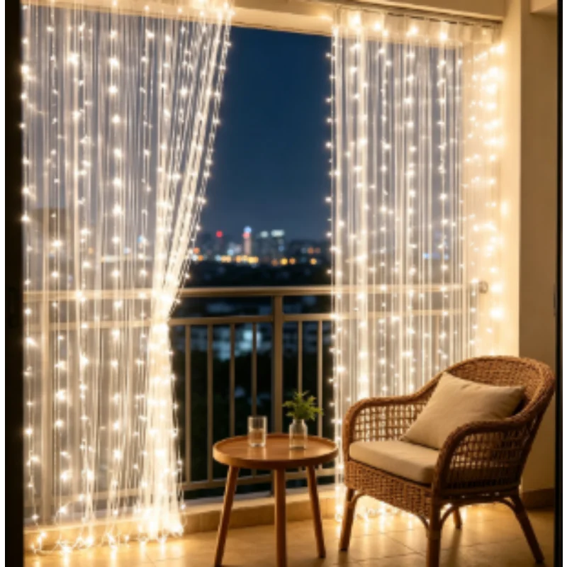 LED Curtain Fairy Lights, Christmas Halloween Wedding Party Home Decor