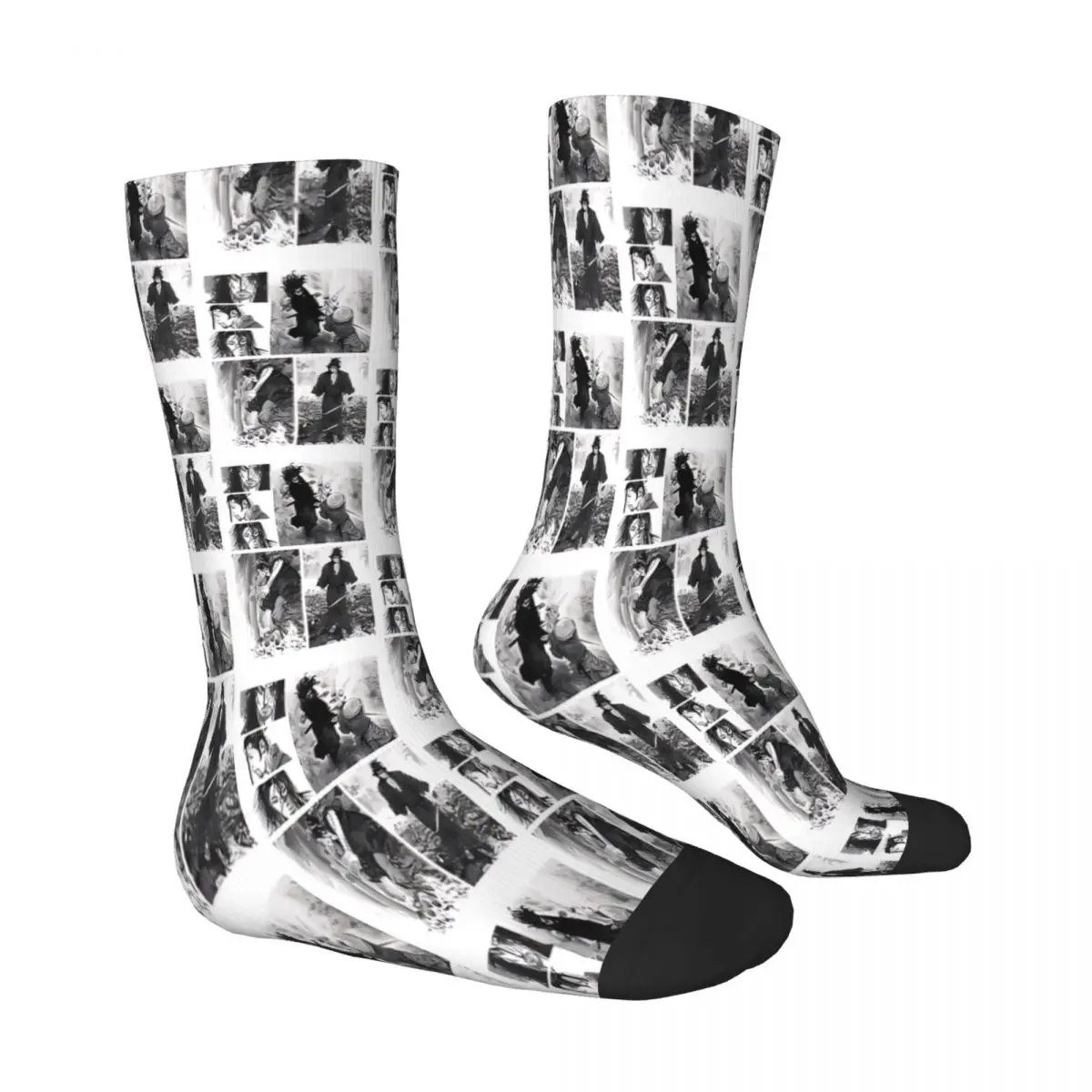 Vagabond Manga Anime Collage Socks Male Mens Women Spring Stockings Hip Hop