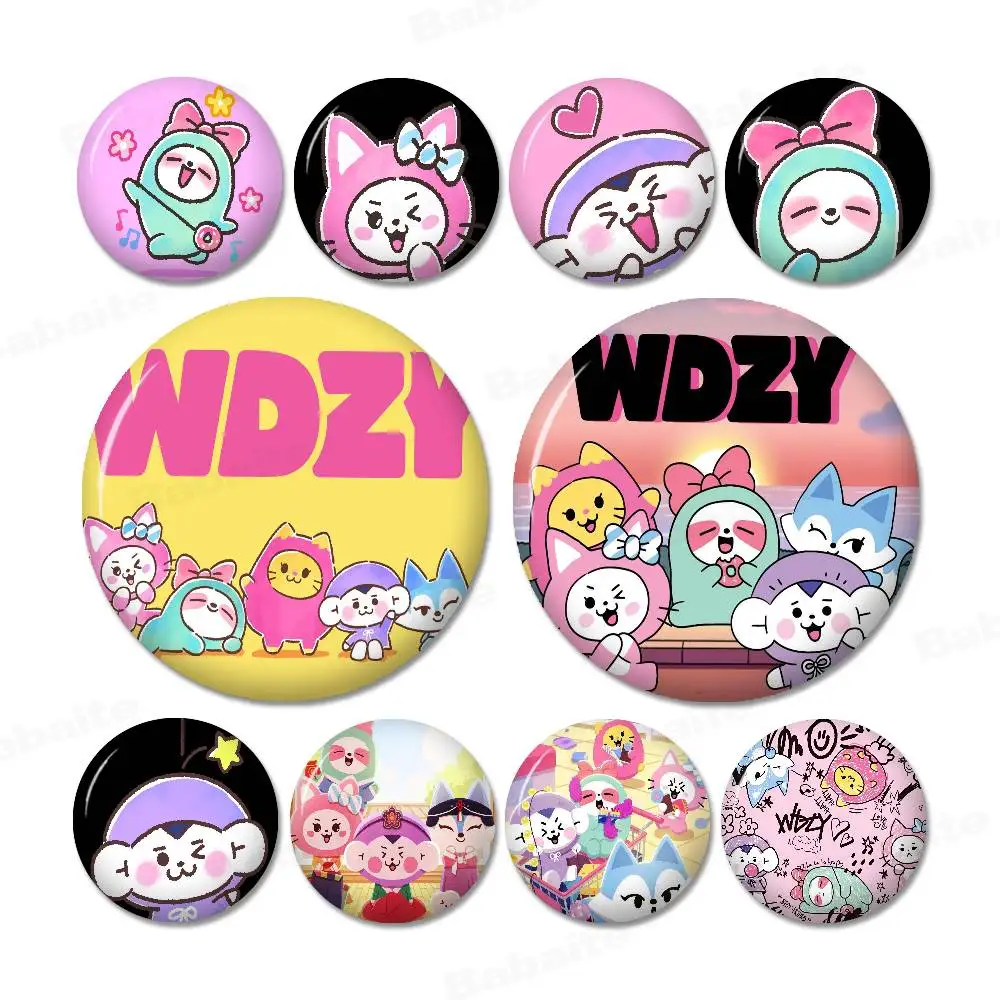 WDZY Creative Pins Funny Round Snap-in Brooch Badge Backpack Hat Accessories Jewelry Gifts for Friend