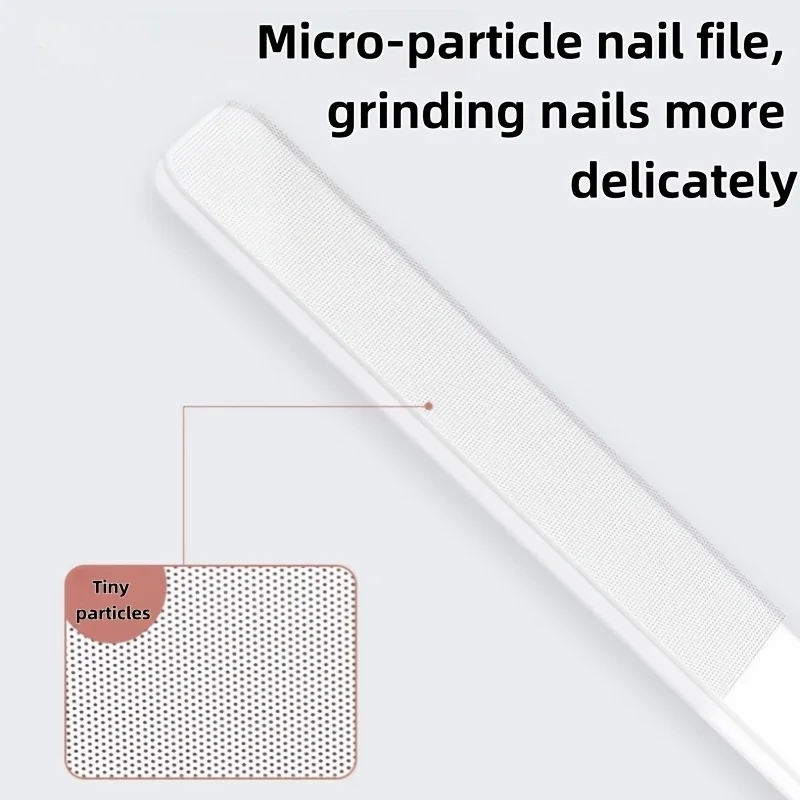 1pc/3pcs conjunto de lixas de unhas de vidro nano com 3 caixas de armazenamento para moagem, polimento e reparação de unhas, arte de unhas de cristal transparente