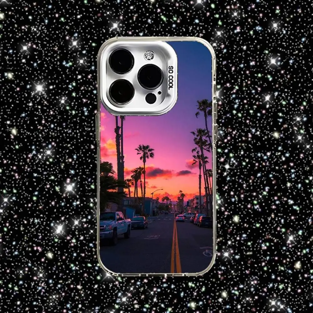 Travel Los Angeles California Phone Case For iPhone 16,15,14,13,12,11,Pro,XS,Max,Plus,Mini,SE White Candy Matte Shockproof Cover - Image 3