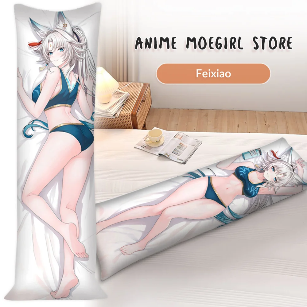 

Honkai: Star Rail Feixiao Dakimakura 2Way Hugging Body Pillow Case Double-Sided Printed Anime Pillow Cushion Cover Room Decor