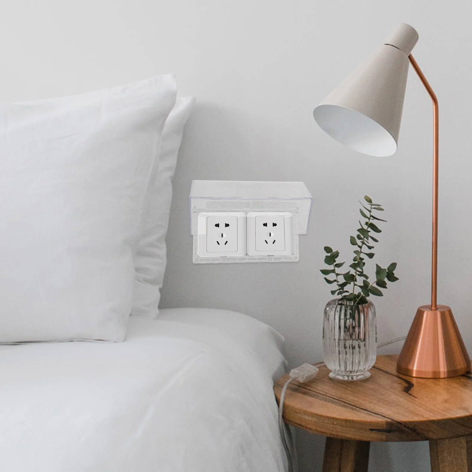 Child Proof Outlet Cover Waterproof Socket Protective Conjoined Case Tool Home Toddler