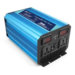 1000W UPS Backup Battery Charger Pure Sine Wave Inverter 12V 24V DC TO 220V Car Power Inverter Converter Charge