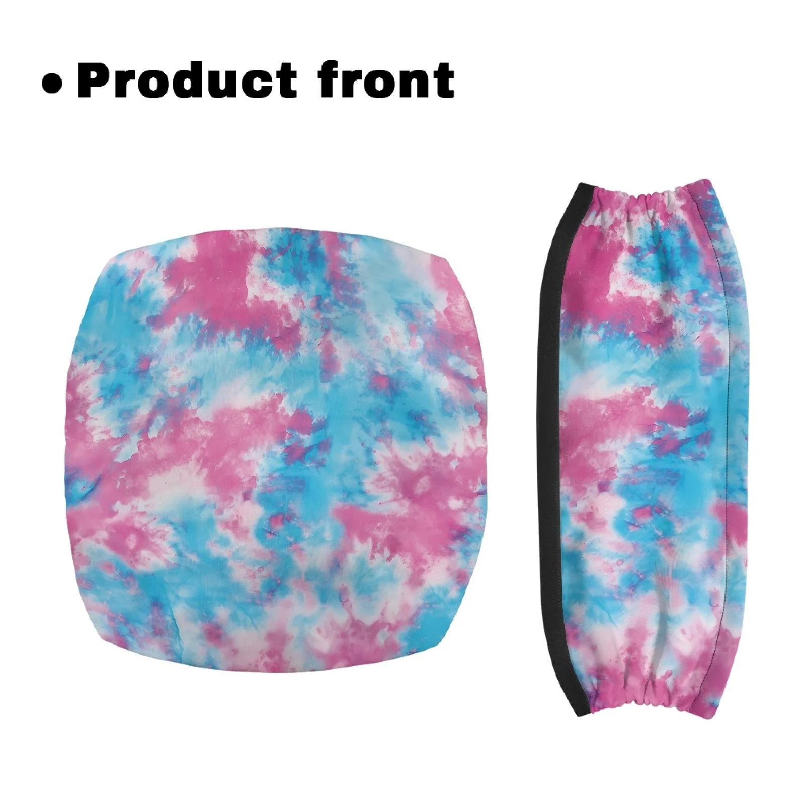 Coloranimal Dirt-Resistant Comfortable 2 Pieces Walker Protection Decor Covers for Ladies for Outdoor Park Blue Pink Tie Dye