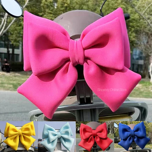 Decoración de nudo de mariposa multicolor para casco de motocicleta, pegatinas de decoración para casco de motocicleta y bicicleta, estilo Cosplay para mujer