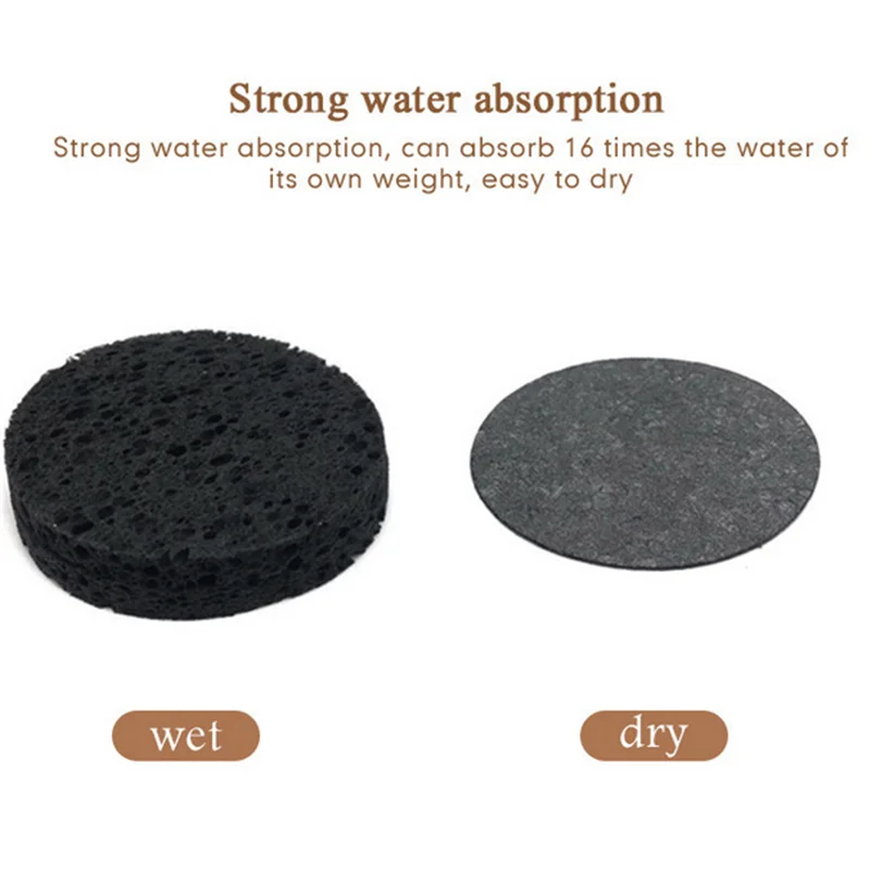 5/10/20/50PCS Black Compress Face Wash Puff Sponge Face Wash Puff Foaming Face Puff Cosmetic Puff Face Cleansing Sponge ﻿