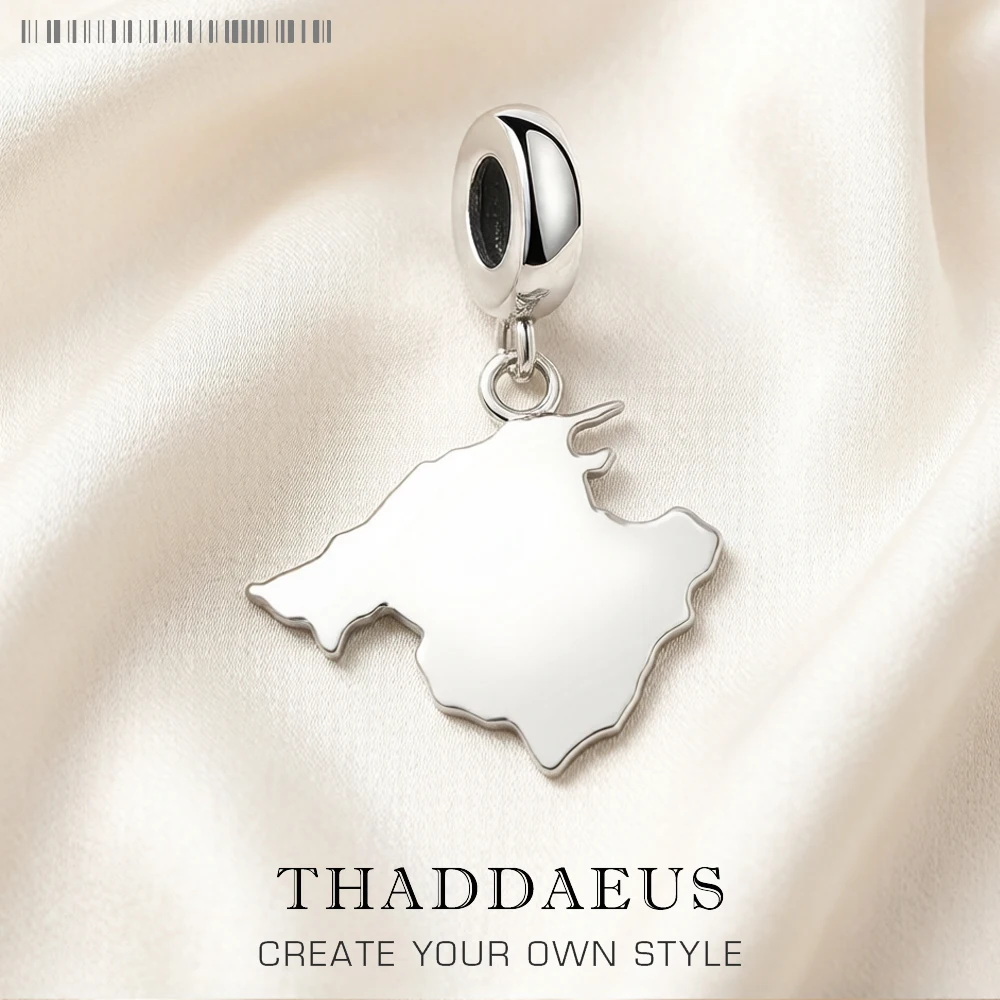 

Mallorca Charm Pendants Pure 925 Sterling Silver Spanish Island Trendy Relaxing Holiday Gift For Women Men Jewelry