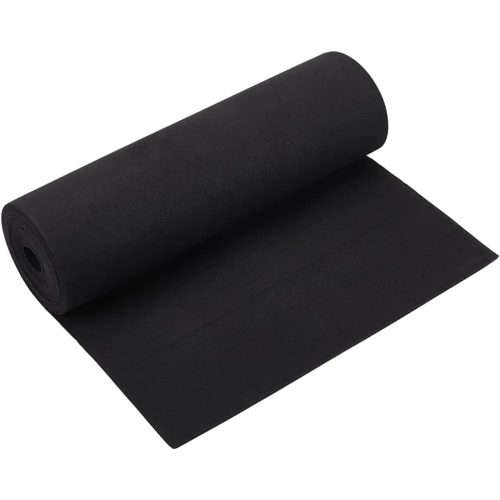 3.28 Yards High Density Foam Sheet, 2mm Thick EVA Foam Craft Sheet, 11.8inch Wide Black Cosplay Large Foam for DIY Projects