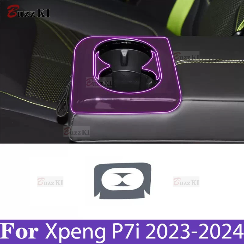 For Xpeng P7i 2023-2024Car interior Center console transparent TPU Paint protective film Anti scratch sticker LCD scree Car film