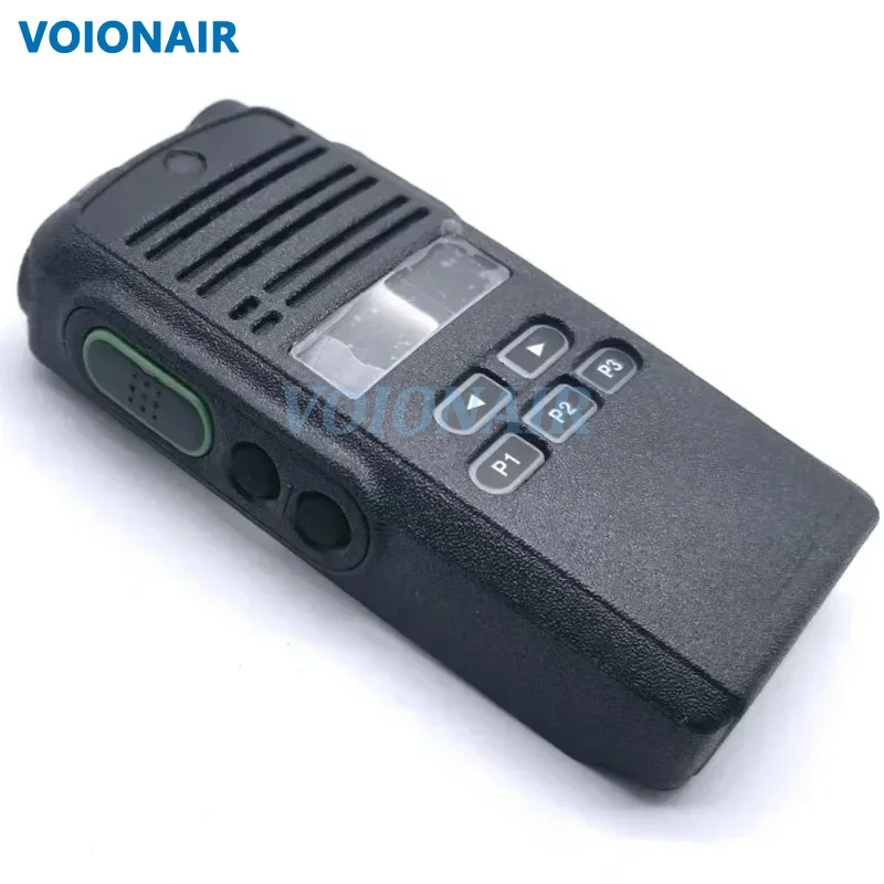 VOIONAIR Front Panel Cover Case Housing Shell with Knobs Keyboard Limited for Motorola EP350 CP1300 Radio Walkie Talkie
