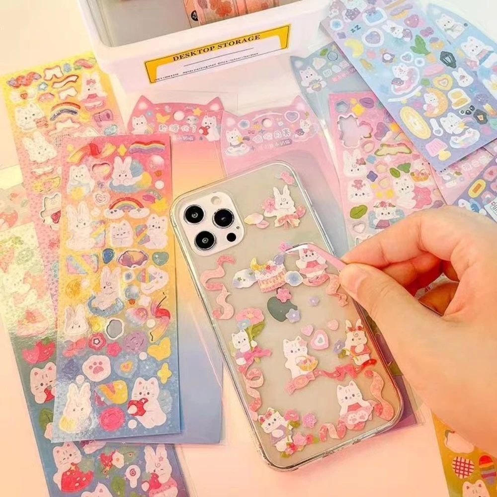 Cartoon Stickers Korean Decorative Notes Cute Suit DIY Stationery