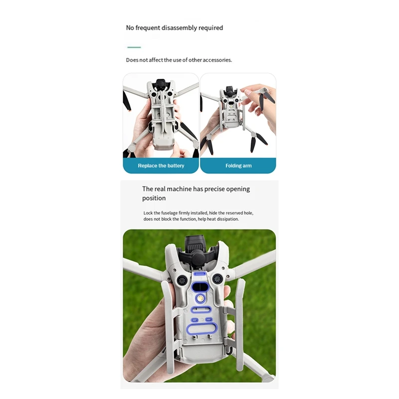 For DJI Mini4pro Drone Booster Kickstand DJI Replacement Portable Multifunctional Convenient Folding Landing Gear