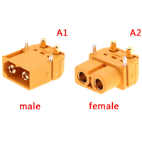 1pc XT60PW Plug Connector XT60 Upgrade Male Female Battery PCB Board DIY Parts for RC Balanced Car Wheelbarrow Shilly-car