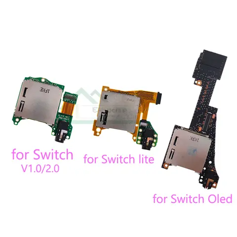 For Nintendo Switch Oled Audio Game Cartridge Micro SD Card Reader For NS V1 V2 for Switch Lite Game Card Slot Socket