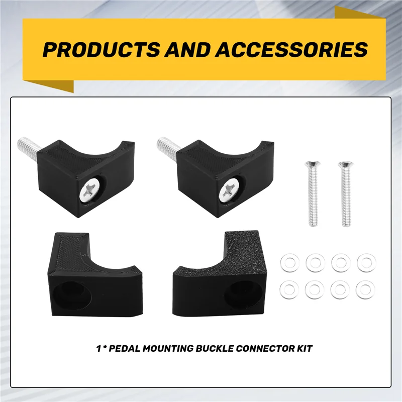 ABFN-4Pcs دواسة تصاعد مشبك طقم توصيل ل Thrustmaster T3pa ل لوجيتك G27 G29 دواسة ل Playseat تحديد الملحقات