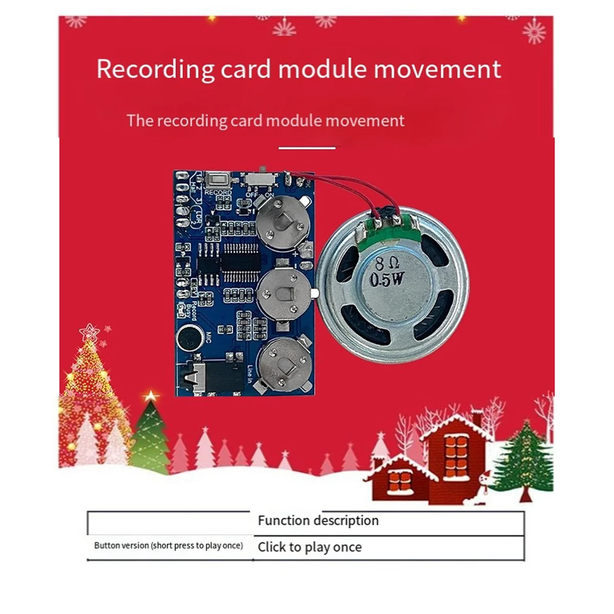 17 Minutes Sound Voice Audio Music Recorder Board Chip Programmable Music Module for Greeting Card Self-Made Gift