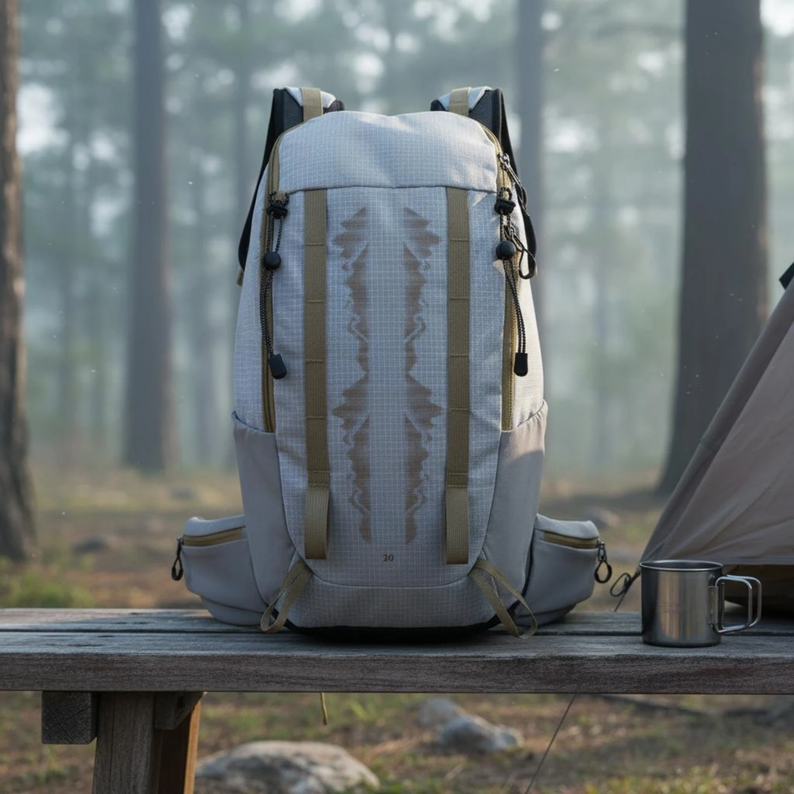

Hiking Backpack Ergonomic Straps Lightweight Travel Backpack Waterproof Hiking Pack Breathable Back Outdoor Gear Tear-Resistant