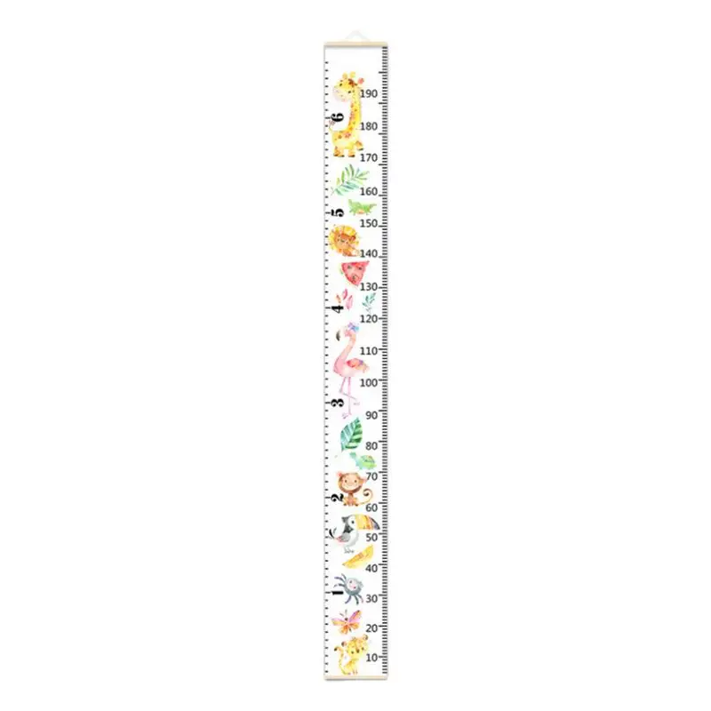 Baby Growth Chart Cute Animal Height Growth Chart Removable Growth Chart Kids Wall Ruler Wall Decor For Nursery Playroom