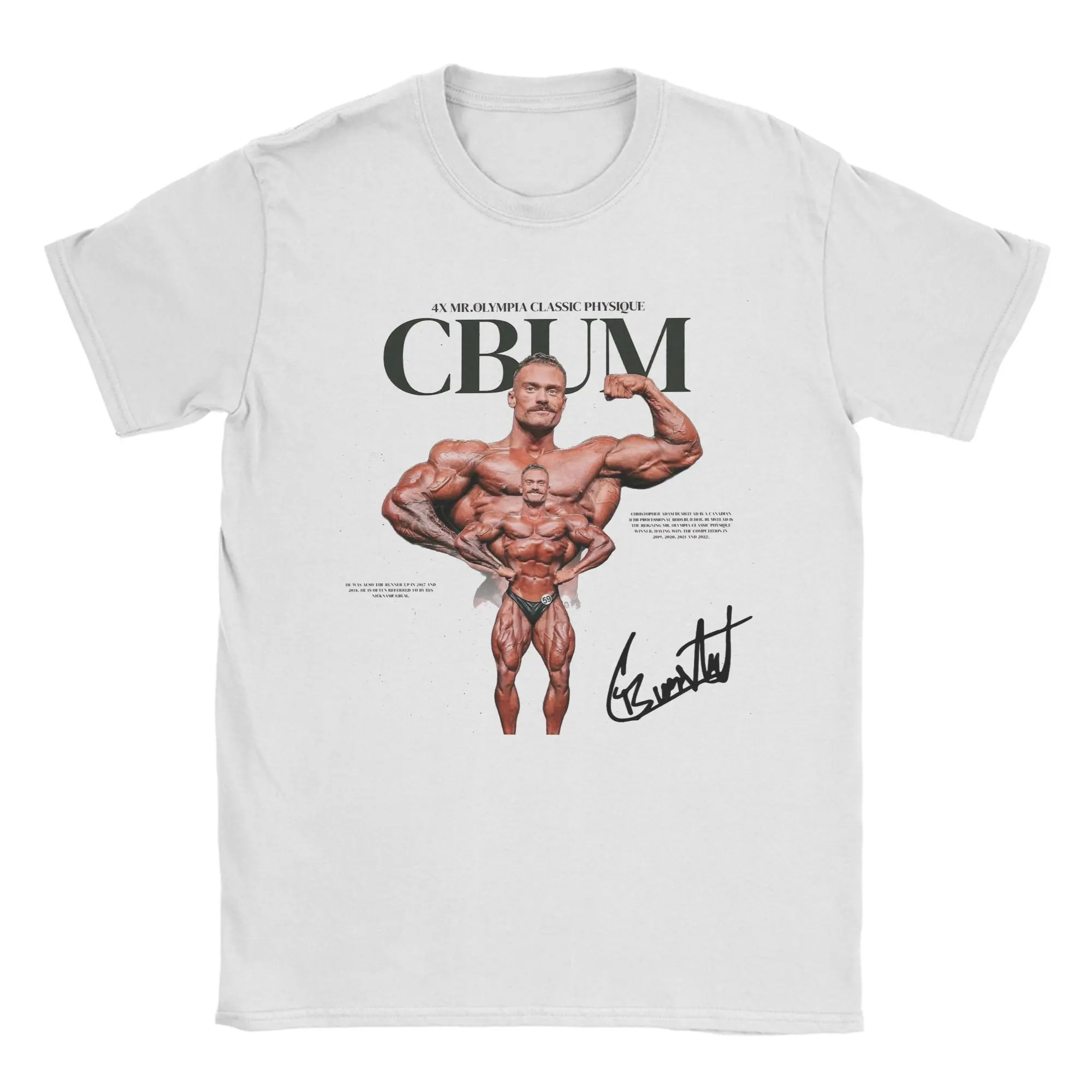 CBUM Chris Bumstead Bodybuilding Gym T Shirts Men Cotton Leisure T-Shirt Crew Neck  Tee Shirt Short Sleeve Clothing Plus Size
