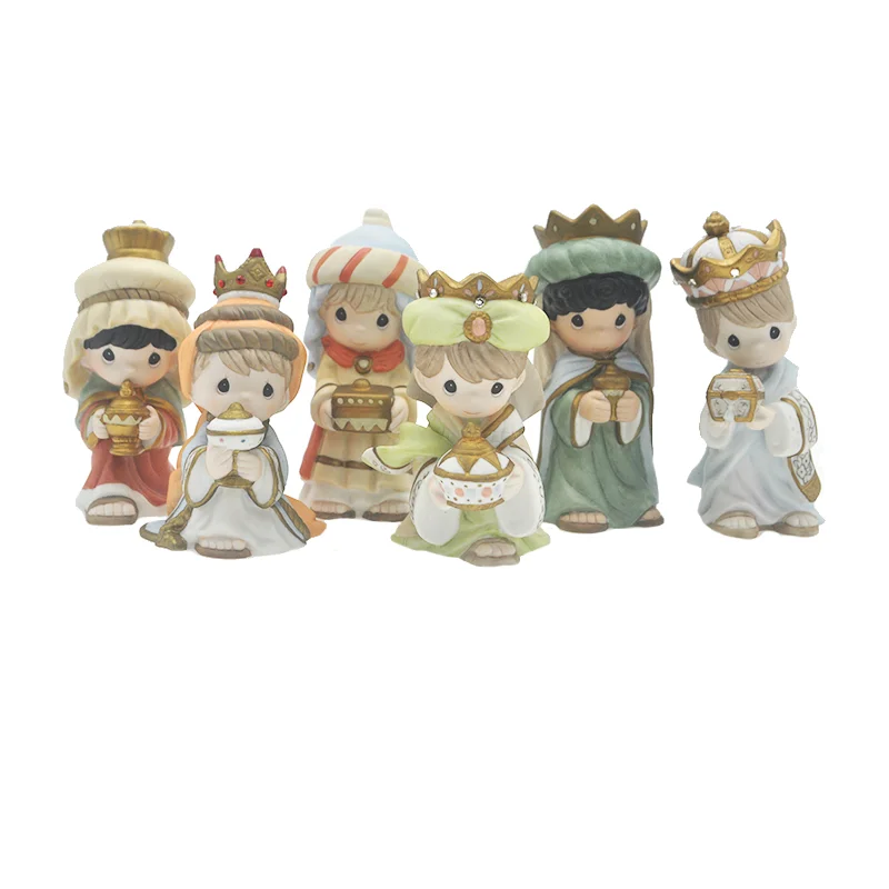 Precious Moments Water Drop Dolls, A Group of Characters That See The King Ceramic Ornaments