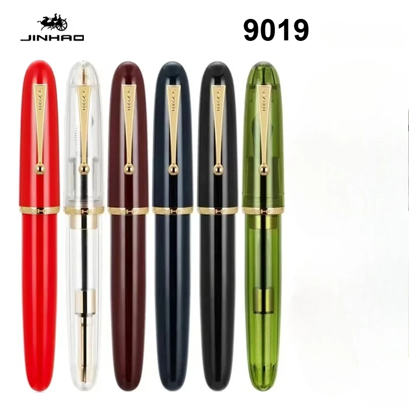 

JinHao Dadao Acrylic Transparent Fountain Pen Large No.8 EF/F/M Nib 40mm Luxury Stationery Office Supplies Writing Pens
