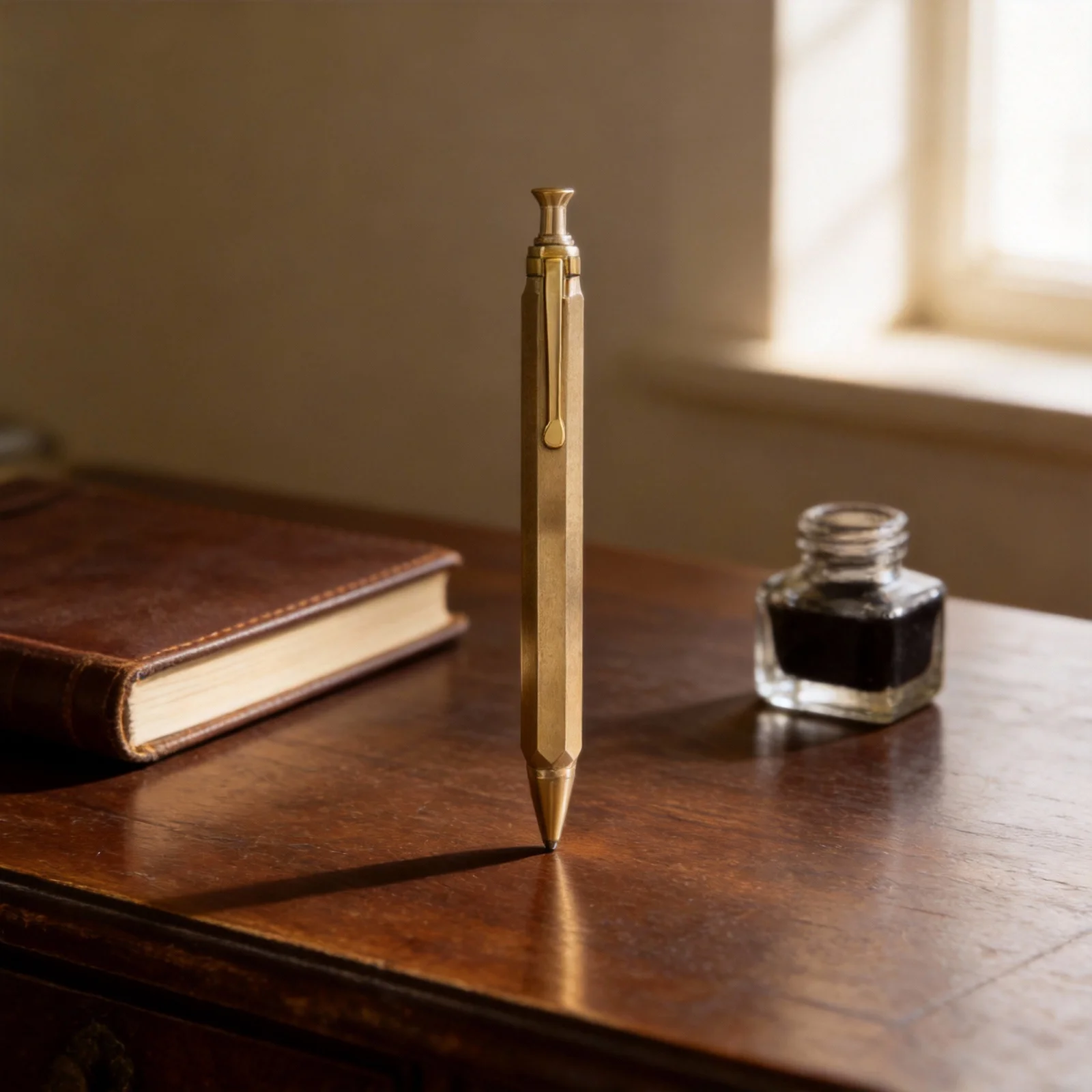 Professional Bolt Action Ballpoint Pen Smooth Writing Experience Business Signature Tool For Student Office Gold Finish