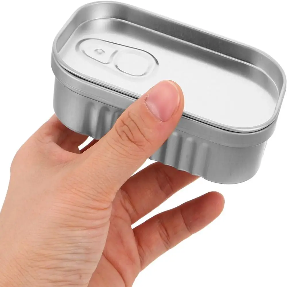 Portable Tinplate Metal Tin Box Compact Novelty Storage Box Vintage Jewelry Holder Travel