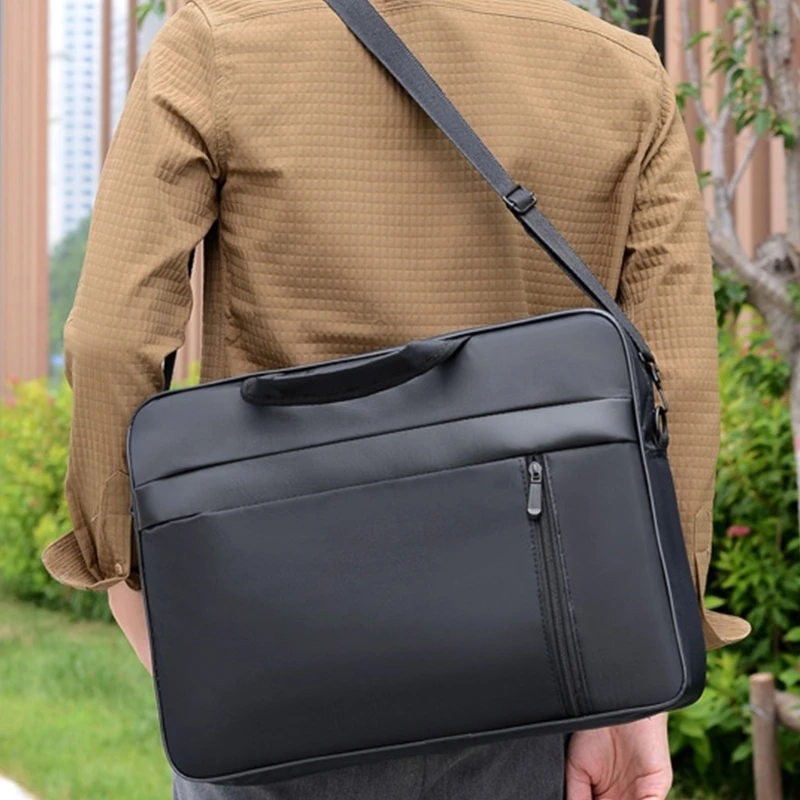 15.6 In Laptop Bag Notebooks Handbag Shoulder Bag Business Crossbody Bag