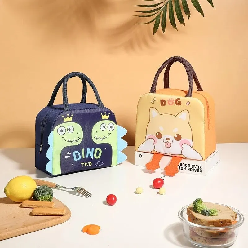 Dinosaurus Outdoor Picknick Draagbare Lunch Tas Met Rijst Geïsoleerde Lunchbox Tas