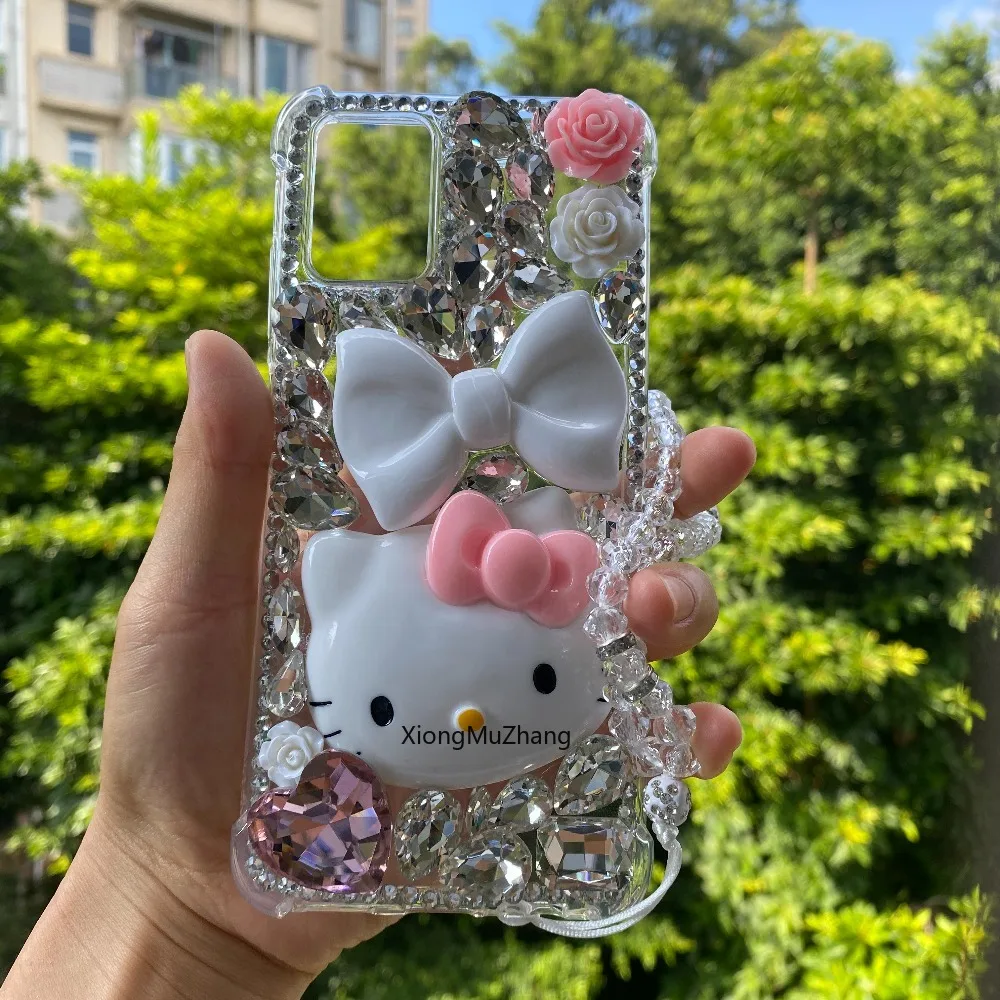 3D-Schleife süße Hello Kitty Handyhülle für Nokia G60 G50 G42 G22 G21 G20 G11 G10 C32 C30 C22 G400 G310 G300 1.4 1.3 2.4 3.2 4.2 6.2 – Detail 1
