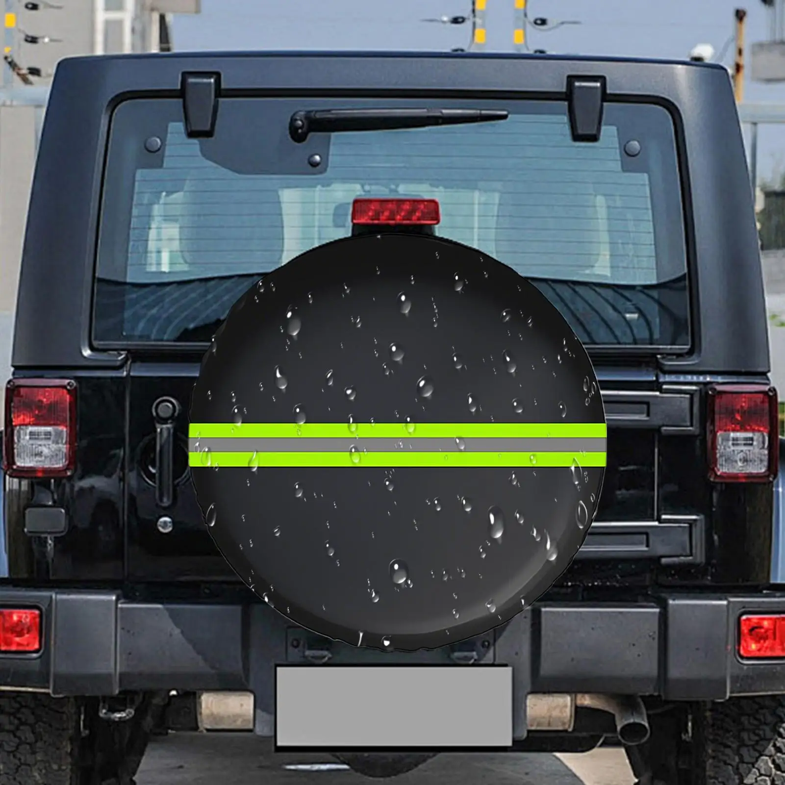 

Tire Covers For Trucks Uv-Proof Trailer Wheel Cover Waterproof Dustproof Reflective Protector For Camping Trailer Garage Outdoor