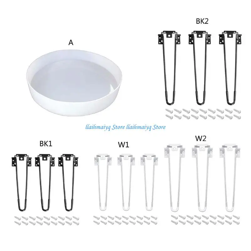 573B papan baki baki cetakan lipat meja lipat bundar meja silikon cetakan diy