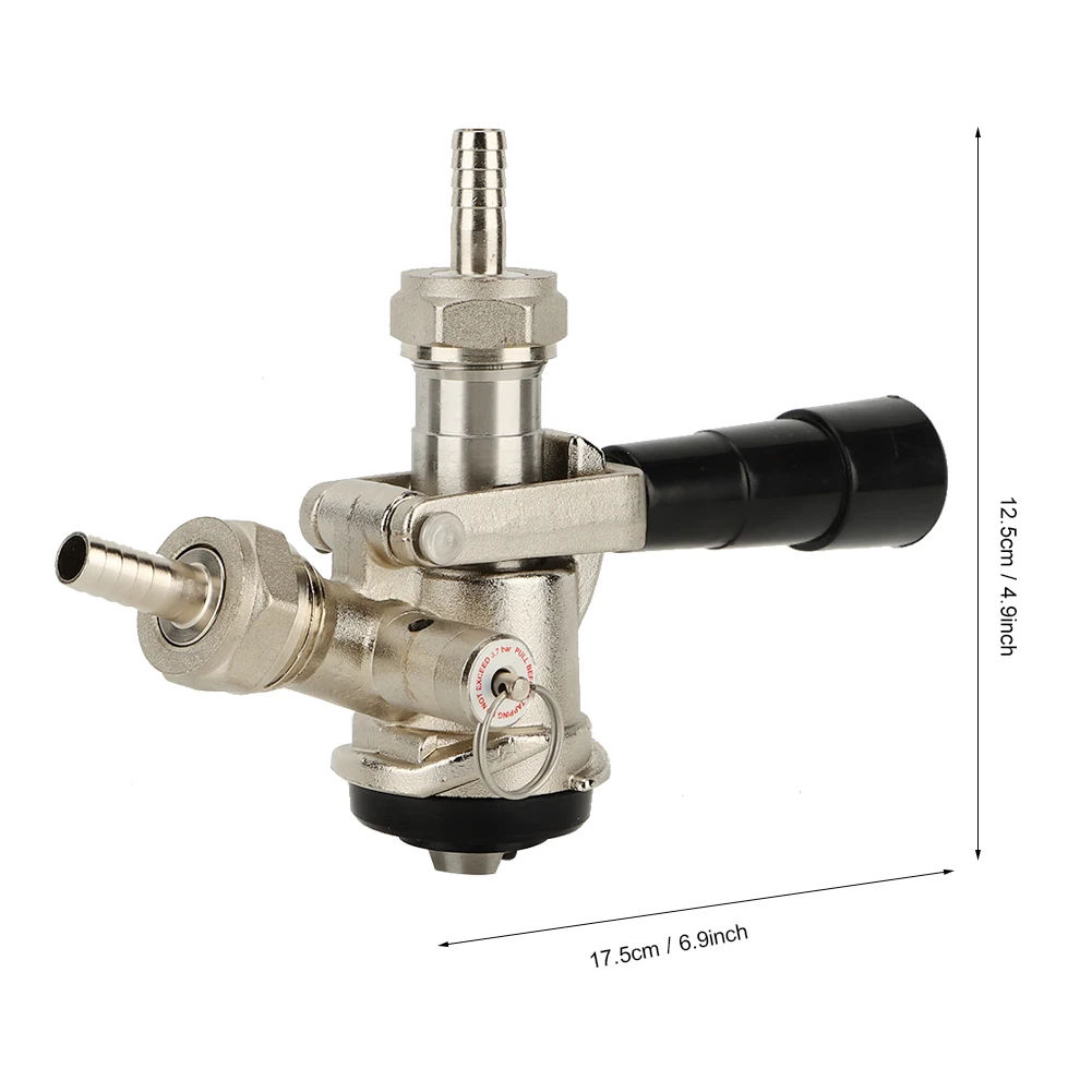 Keg Beer Keg Coupler With Safety Pressure Relief D Type System Craft Beer Commercial Keg Dispenser Stainless Steel Coupler  ﻿