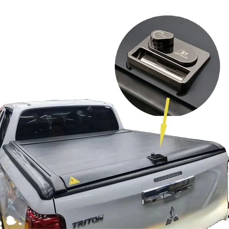 Hard Aluminum Alloy Waterproof Retractable Cover Tonneau Cover with Password Lock for Mitsubishi L200/Triton 2000-2025