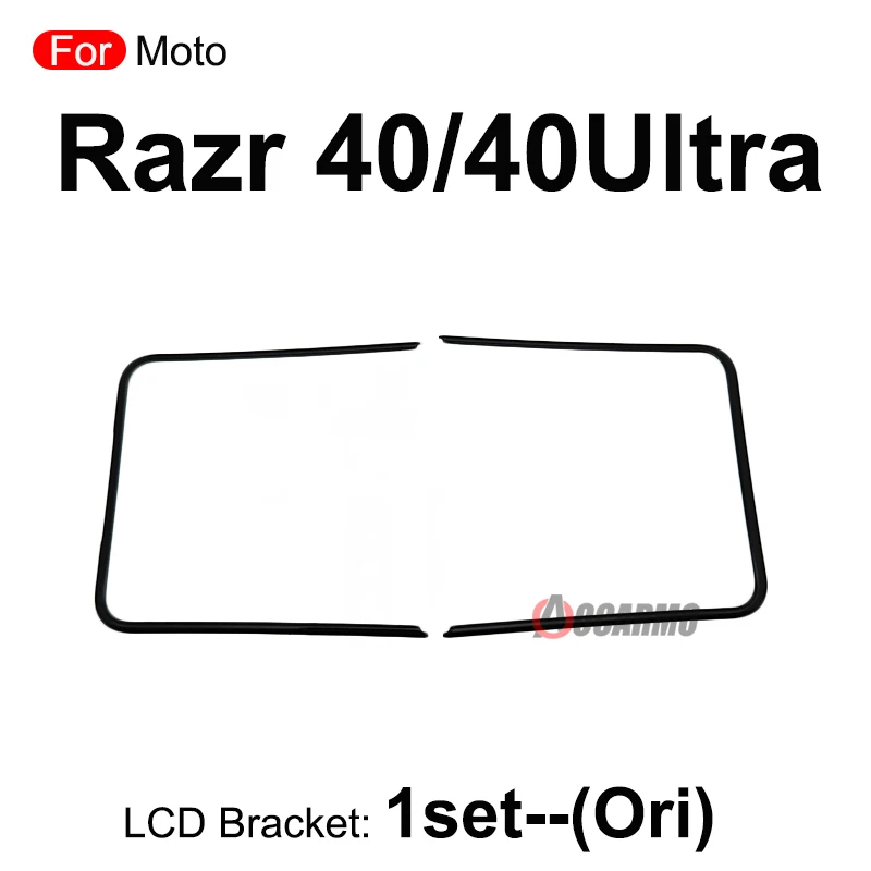 For Motorola Moto Razr 40 50 Ultra 40U Front Screen Stand Middle Bezel Frame LCD Display Bracket Plastic Hoder Repair Parts image 4