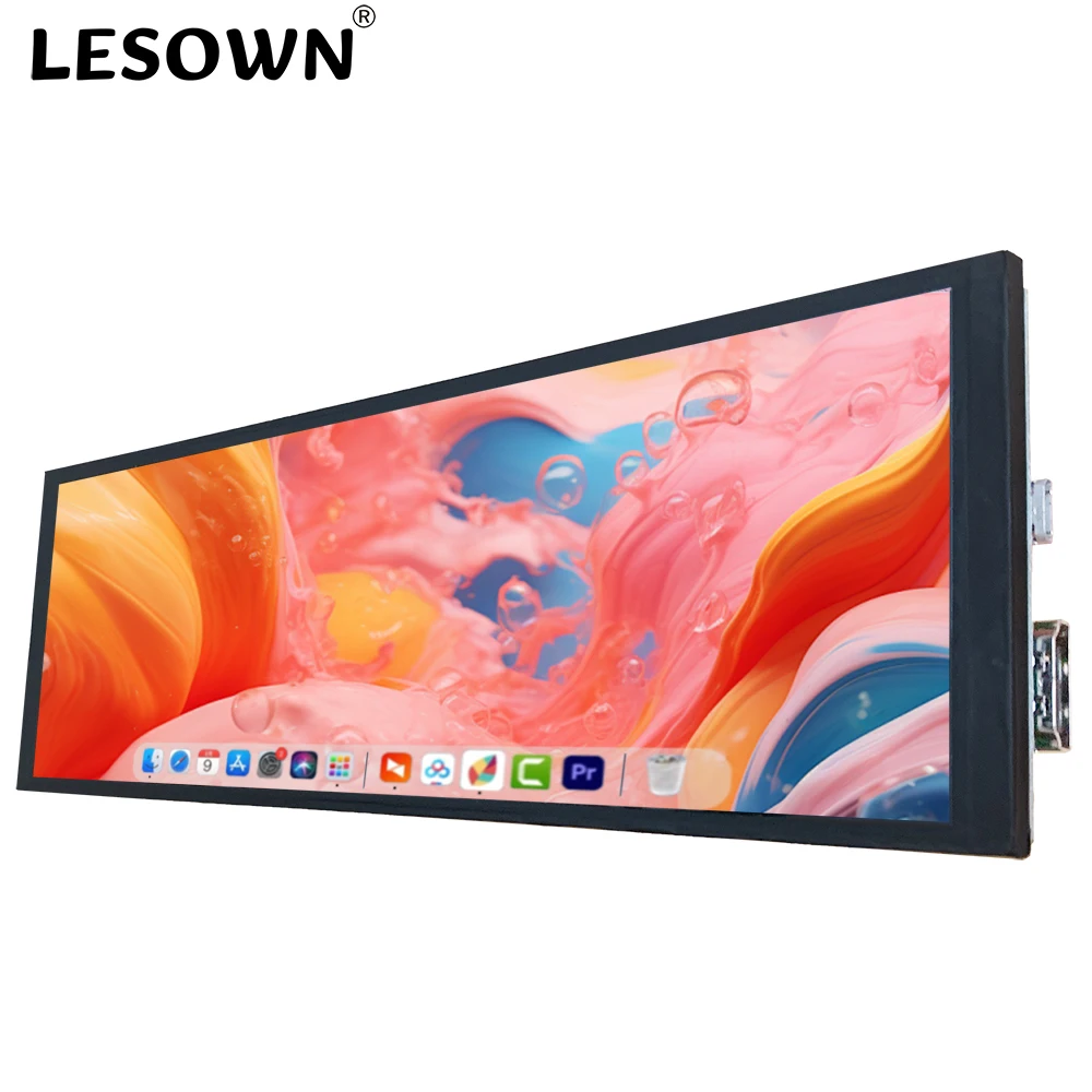 

Длинный растягивающийся ЖК-экран LESOWN 7,9 дюйма, 1280x400, HDMI, USB, плата драйвера, монитор для игрового ПК, Raspberry Pi, Windows