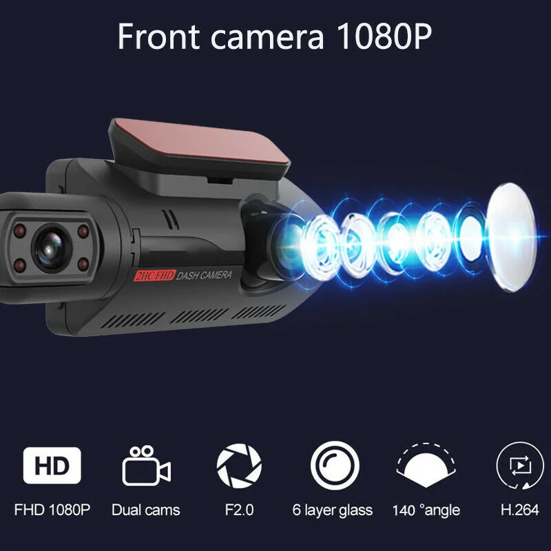 3.0inch Cam for Cars Video Recorder Cycle Recording Car Surveillance Camera With WIFI Dash Cars 2 Lens Dashcam Cam 1080P DVR Car