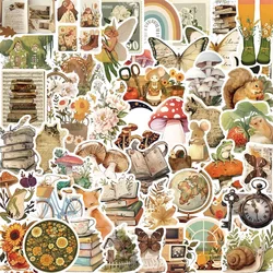 10/30/50PCS Vintage Animal Mushroom PVC Sticker Aesthetic Stationery DIY Decoration Scrapbooking School Supplies