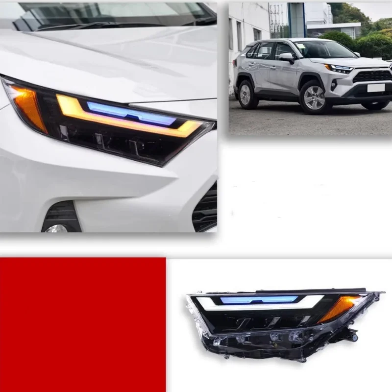 

Фара в сборе для Toyota RAV4 2020-2025 с модифицированными светодиодными ДХО и указателями поворота