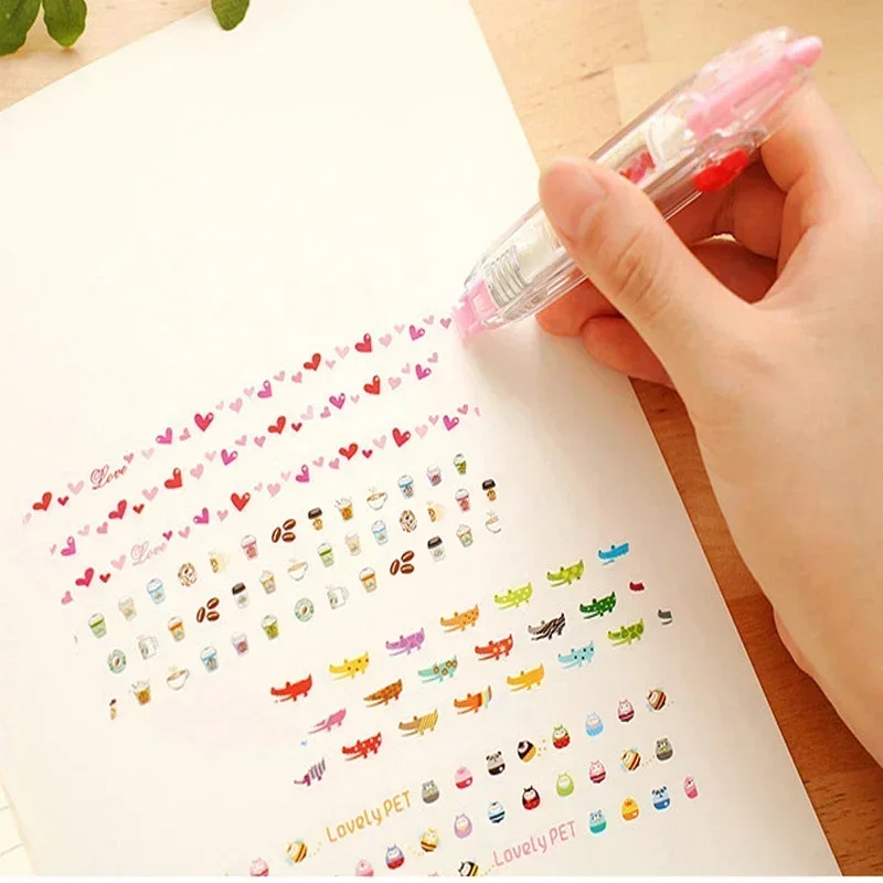 Imagem -02 - Correção Kawaii Cinto para Meninas Acessórios da Conta Mão Adesivos Decorativos Marcador Caneta Papelaria Escolar Material de Escritório