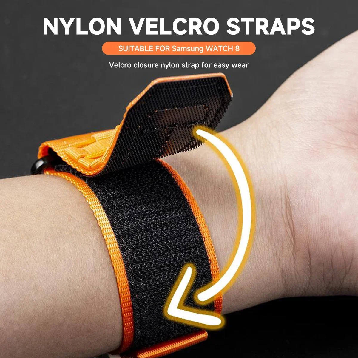 Tactical Nylon Loop Band for Samsung Galaxy Watch 9/8/8Classic Correa Sport Wrist Bracelet for Samsung Galaxy Ultra 2025/7 47mm