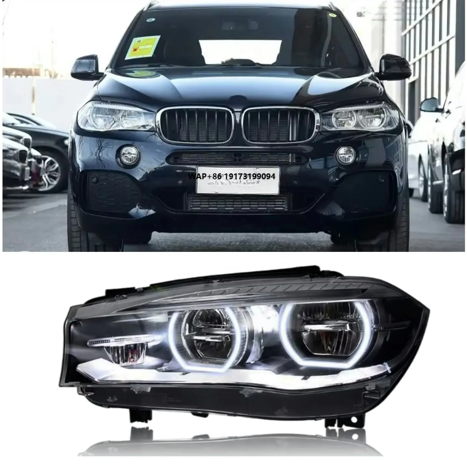 

X5 F15 X6 F16 2014-2018 Modified DRL Upgrade Front Turn Signal Angel Eye Daytime Running Lights for